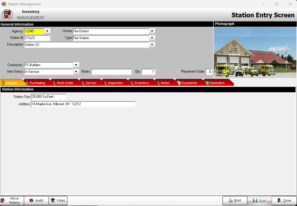 Asset Management Station Inventory 2